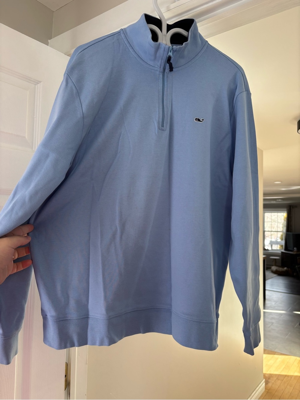 Vineyard Vines Men’s Sky Blue Quarter-Zip Pullover